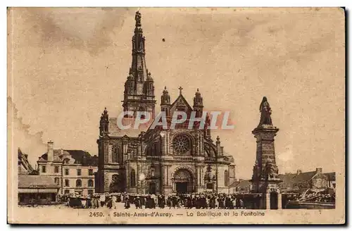 sainte Anne d&#39Auroy - La Basilique et la Fontaine - Cartes postales