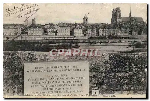 Orleans - Le 7 Mai 1429 de cette Rive Panoram et Emplacement du Fort des Tourelles - Cartes postales