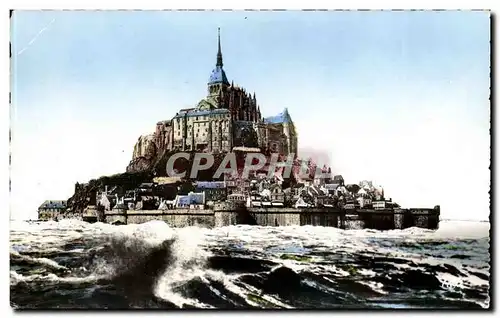 Le Mont Saint Michel - Vue Generale - a maree haute - Cartes postales