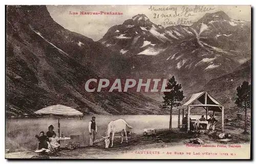 Cauterets - Au Bords du Lac D&#39Eston - cheval - Cartes postales