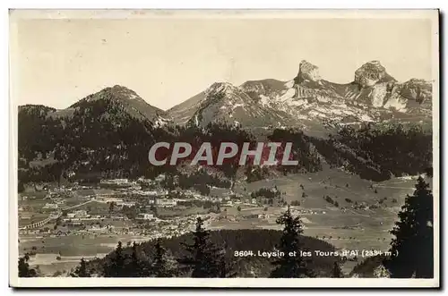 Suisse - Schweiz - Leysin - et les Tours B&#39at- Cartes postales