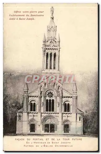 facade de Portail et de la Tour future en honneur de Saint Joseph Patron de l'eglise universelle