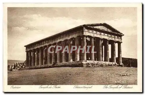 Grece Greece Athenes Athens Ansichtskarte AK Temple de thesee