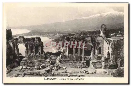 Italie Italia Taormina Cartes postales Teatro greco coll etan