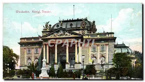 Allemagne Wiesbaden Cartes postales Konigl Theater