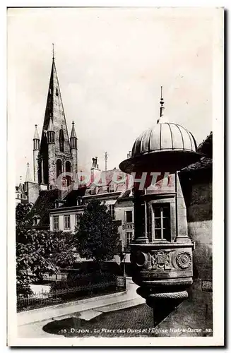 Dijon Ansichtskarte AK La place des ducs et l&#39eglise Notre Dame