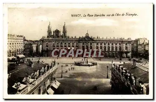 Nancy Cartes postales La place Stanislas vue de l&#39arc de triomphe