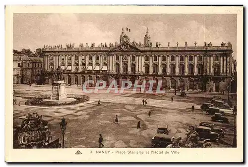 Nancy Cartes postales Place Stanislas et hotel de ville