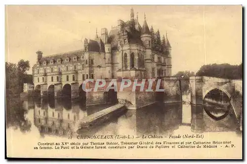 Chenonceaux - Le Chateau Facade Nord Est