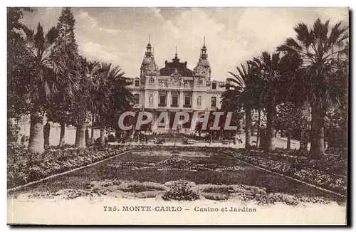 Monaco - Monte Carlo - Casino et Jardins - Cartes postales