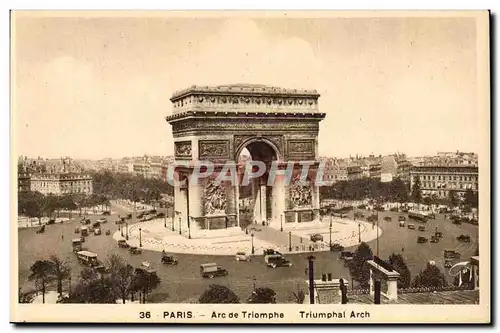 Paris - 8 - Arc de Triomphe - Triumphal Arch - Cartes postales