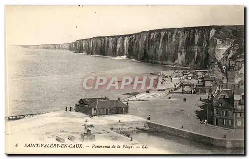 ST Valery en CAux Cartes postales Panorama de la plage