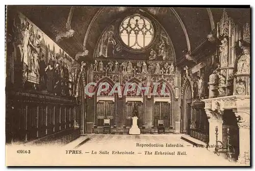 Belgique Ypres Cartes postales La salle echevinale