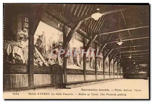 Belgique Ypres Cartes postales Halles La salle Pauwels