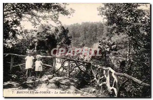 Bagnoles de l'orne Cartes postales Le saut du capucin (enfants)
