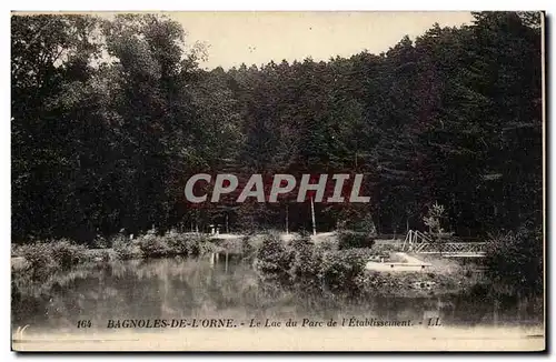 Bagnoles de l&#39orne Cartes postales Le lac du parc de l&#39etablissement