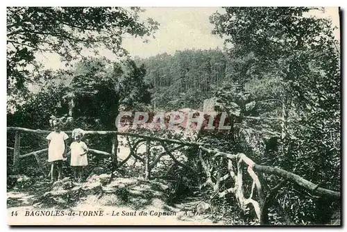 Bagnoles de l&#39orne Ansichtskarte AK Le saut du capucin (enfants)