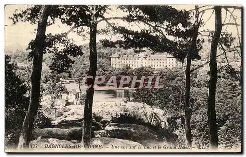 Bagnoles de l'orne Cartes postales Une vue sur le lac et le grand hotel