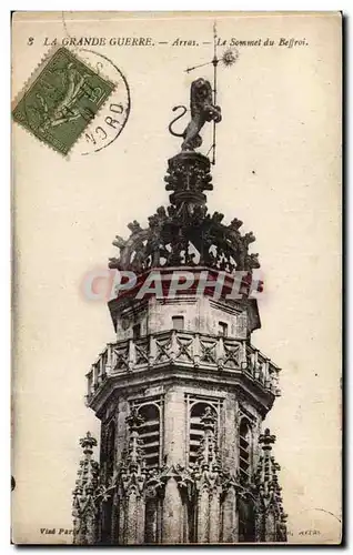 Arras Cartes postales Le sommet du beffroi (lion)