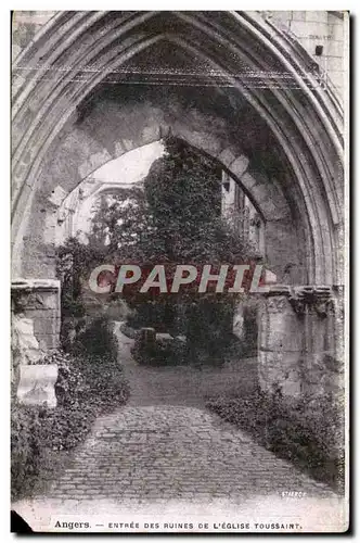 Angers Ansichtskarte AK Entree des ruines de l&#39eglise Toussaint