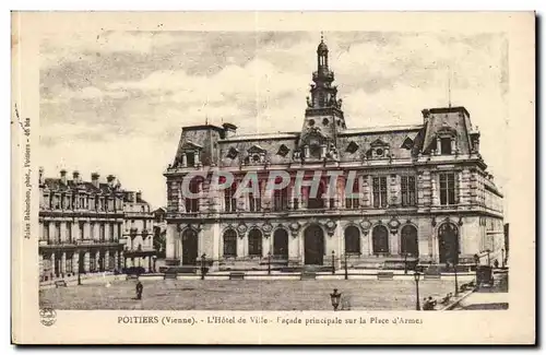 Poitiers Cartes postales L&#39hotel de ville Facade principale sur la place d&#39armes