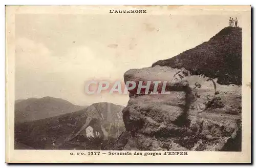 Auvergne Cartes postales Sommet des gorges d&#39Enfer