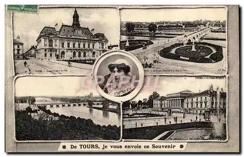 De Tours Cartes postales Je vous envoie ce souvenir