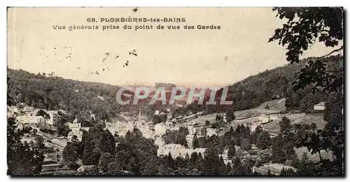 Plombieres les Bains Ansichtskarte AK Vue generale prise du point de vue des Gardes