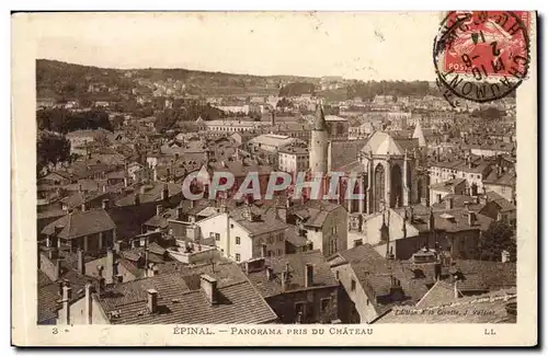 Epinal Cartes postales Panorama pris du chateau