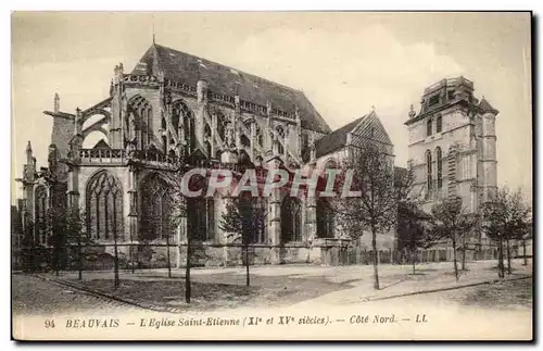 Beauvais Ansichtskarte AK L&#39eglise Saint Etienne Cote nord