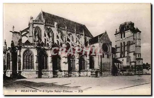 Beauvais Ansichtskarte AK L&#39eglise Saint Etienne Cote nord