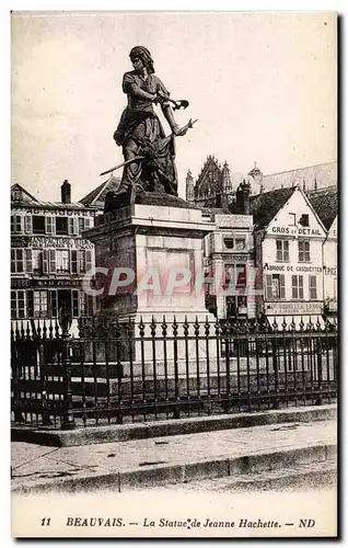 Beauvais Cartes postales La statue de Jeanne Hachette