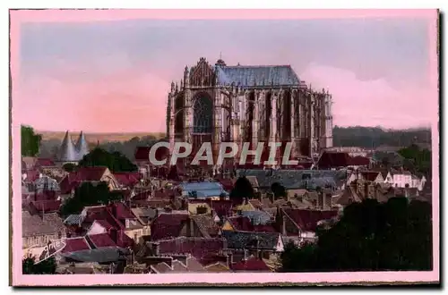 Beauvais Ansichtskarte AK la cathedrale A gauche les tours du palais de justice