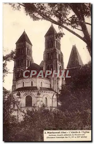 Morlenval Cartes postales L&#39abside de l&#39eglise Ancienne chapelle des Benedictins