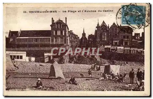 Onival sur Mer Cartes postales La plage et l'avenue du casino