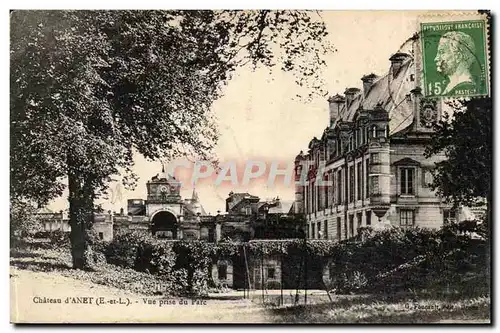 Anet Cartes postales Chateau Vue prise du parc