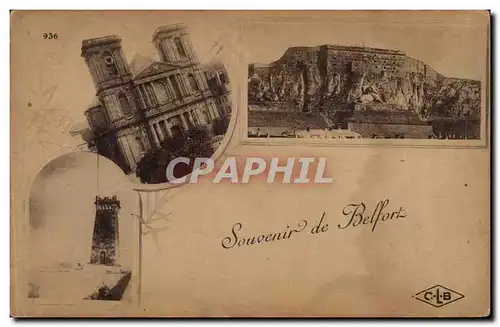 Belfort Cartes postales Souvenir