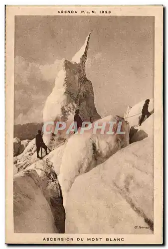 Cartes postales Ascension du Mont Blanc