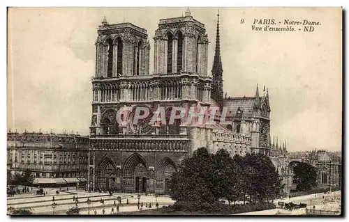 Paris Cartes postales Notre Dame Vue d&#39ensemble