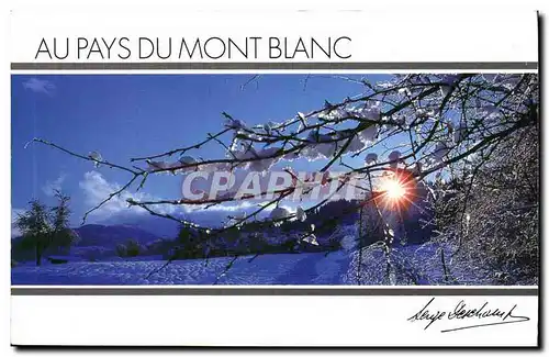 Cartes postales moderne Derniers rayons La magie de l&#39hiver Au pays du Mont Blanc