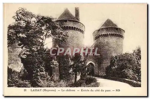 Lassay Ansichtskarte AK Le chateau Entree du cote du parc