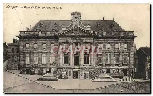 Langres - L&#39 Hotel de Ville 1772 - Cartes postales