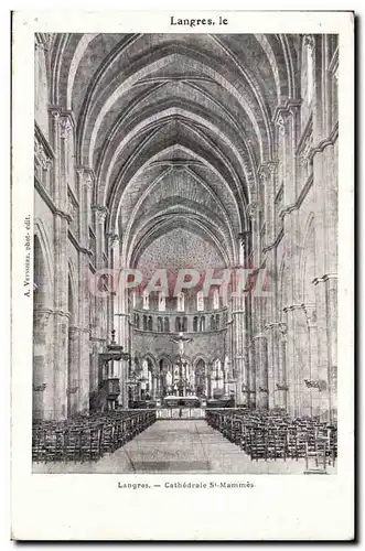 Langres - Cathedrale St Mammes - Ansichtskarte AK