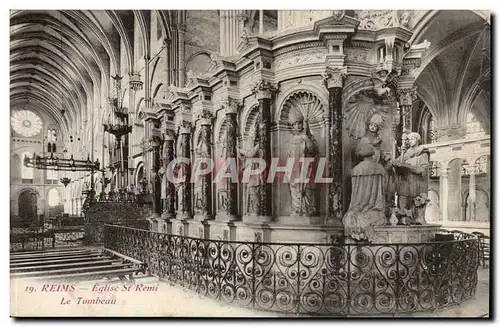 Reims - Eglise St Remi Le Tombeau - Ansichtskarte AK