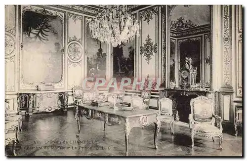 Chantilly - Chateau de Chantilly - Chambre de Monsieur le Prince - Ansichtskarte AK