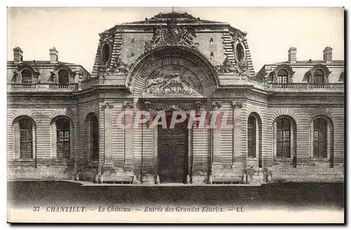 Chantilly - Le Chateau - Entree des Grtandes Ecuries - Ansichtskarte AK