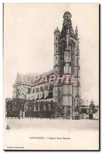 Compiegne - L&#39Eglise Saint Jacques - Ansichtskarte AK