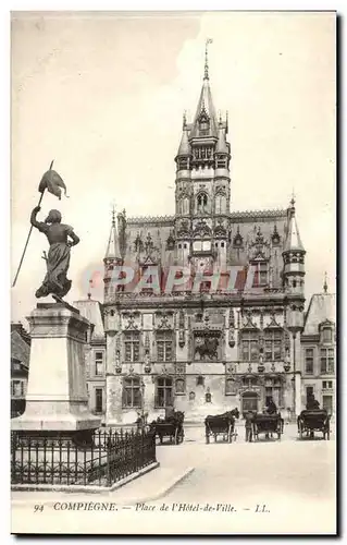 Compiegne - Place de l&#39Hotel de Ville - Cartes postales