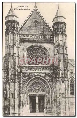 Compiegne - L&#39Eglise St Antoine - Ansichtskarte AK