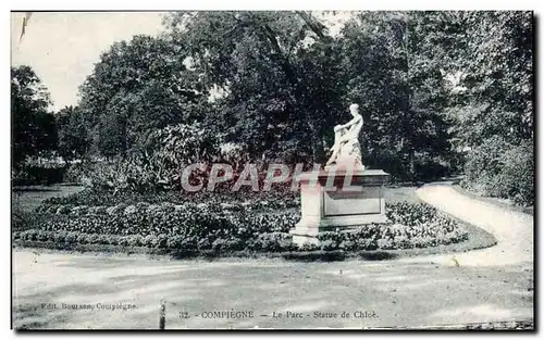 Compiegne - le parc - Statue de Chloe - Ansichtskarte AK